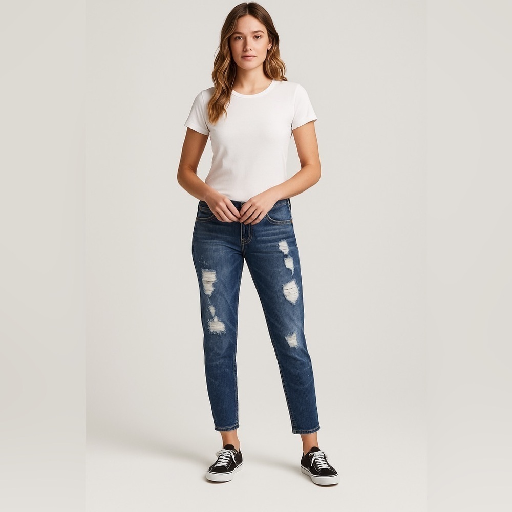 True Religion Cameron Slim Boyfriend Jeans Medium Wash Size 29 - Picture 1 of 11